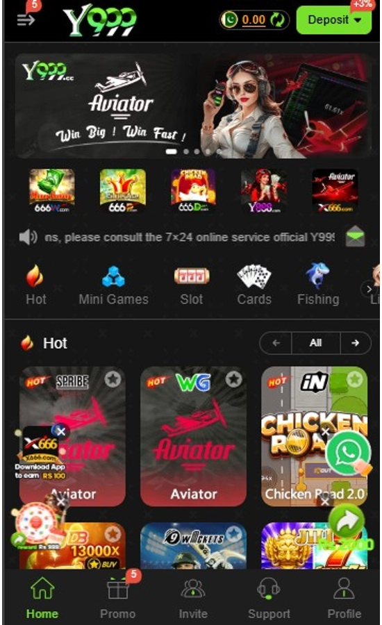 Y999 Game APK Download for Android in Pakistan
